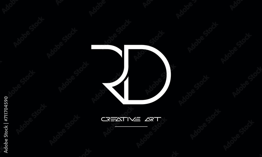 DR, RD, D, R abstract letters logo monogram DR, RD, D, R abstract letters logo monogram