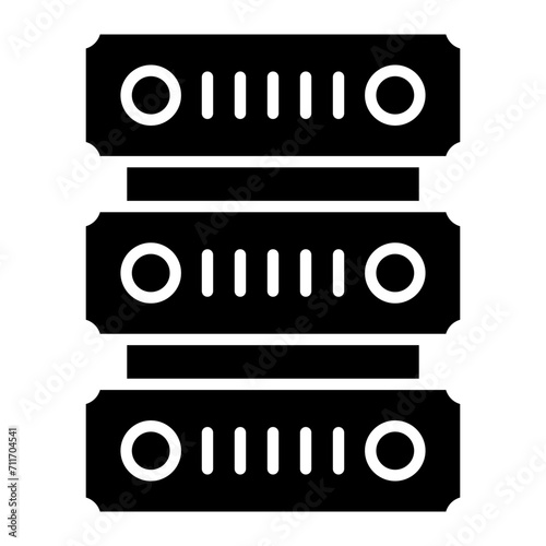 Server icon vector image. Can be used for Catering.