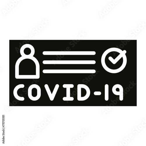 Vaccination Certificate icon vector image. Can be used for Vacation Planning.