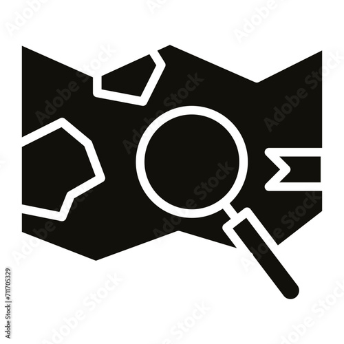 Search Map icon vector image. Can be used for Vacation Planning.