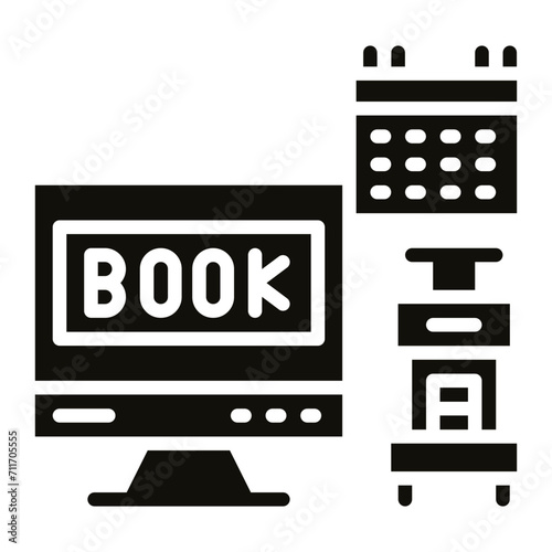 Book In Advance icon vector image. Can be used for Vacation Planning.