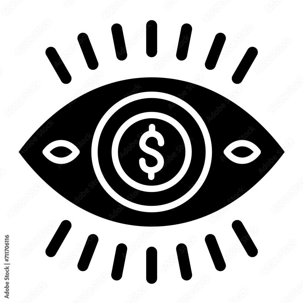 Vision icon vector image. Can be used for Business & Economy. Vision icon vector image. Can be used for Business & Economy.