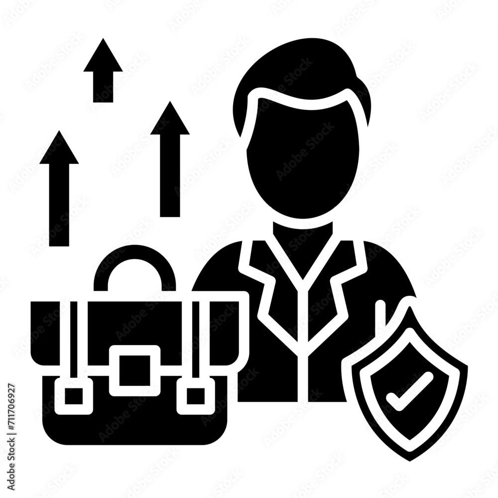 Career Growth icon vector image. Can be used for Human Resource. Career Growth icon vector image. Can be used for Human Resource.