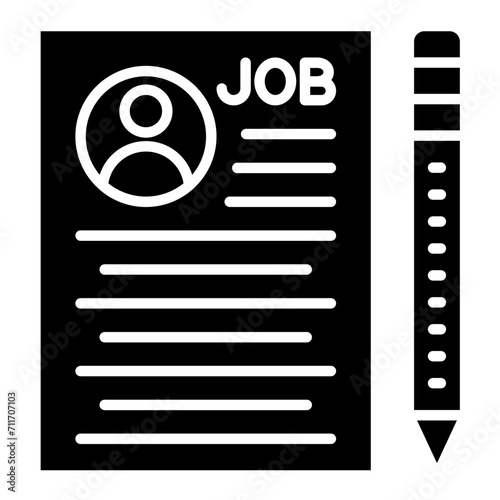 Job Description icon vector image. Can be used for Human Resource.