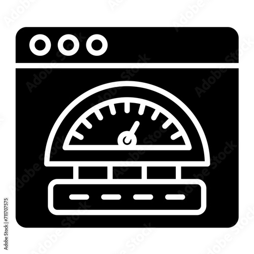 Velocity icon vector image. Can be used for Big Data.