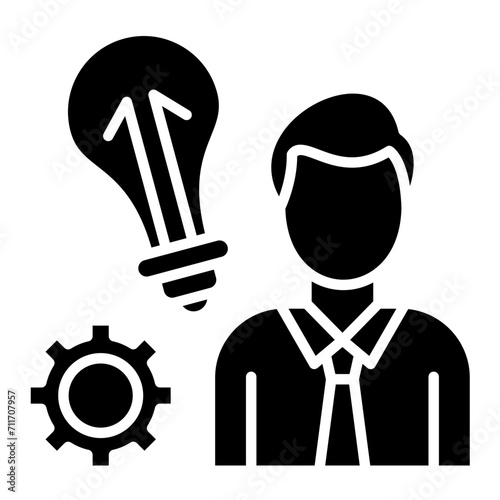 Entrepreneur icon vector image. Can be used for Entrepreneurship.