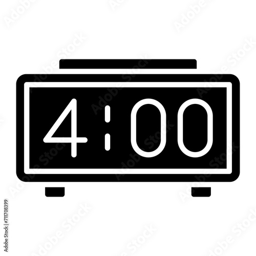 Digital Clock icon vector image. Can be used for Time and Date.