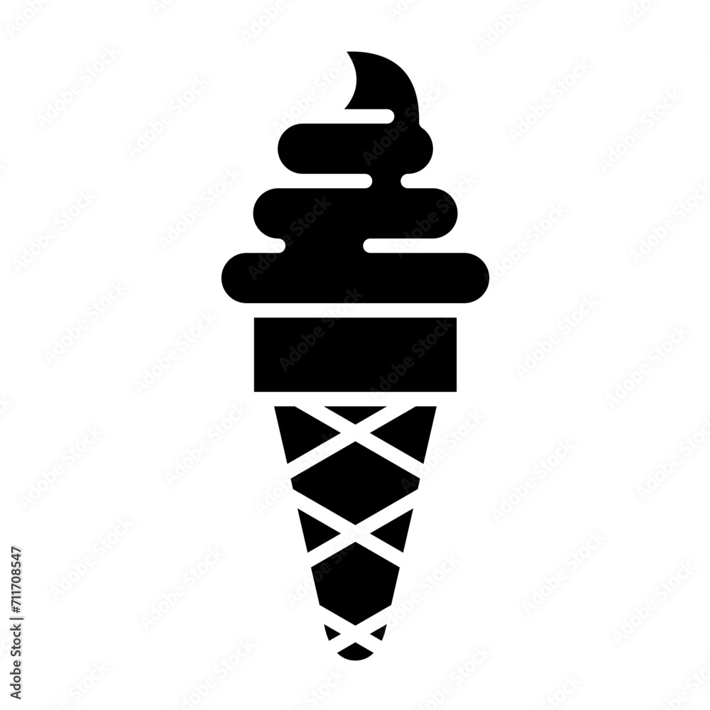 Icecream icon vector image. Can be used for Food Delivery. Icecream icon vector image. Can be used for Food Delivery.
