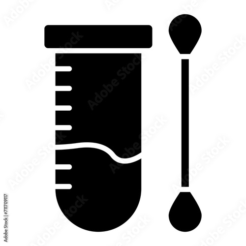 Swab Test icon vector image. Can be used for Health Checkup.