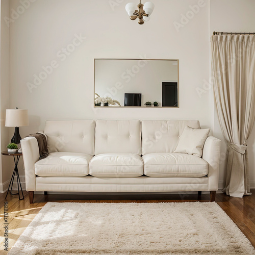 modern living room with sofa