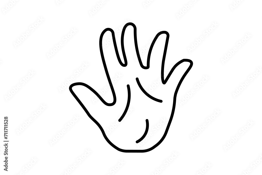 high-five hands icon. icon related to graduation and achievement. suitable for web site, app, user interfaces, printable etc. line icon style. simple vector design editable