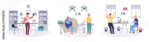 Colleagues vector illustration. Sharing reports and updates with colleagues promotes transparency and facilitates informed decision making Professional partnerships among colleagues can lead