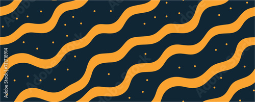 Geometric ornament. Hand drawn abstract waves. An abstract design using random curve patterns and lines. Cover, poster, wallpaper. Vector illustration. Diagonal stripes. Seamless.
