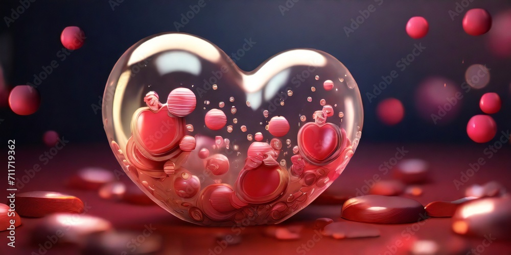 two hearts on a black background two hearts on a black background
