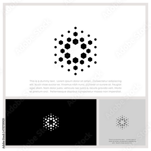	
Innovative high tech logo template. Smart computer. machine learning. Technology Logo.	

