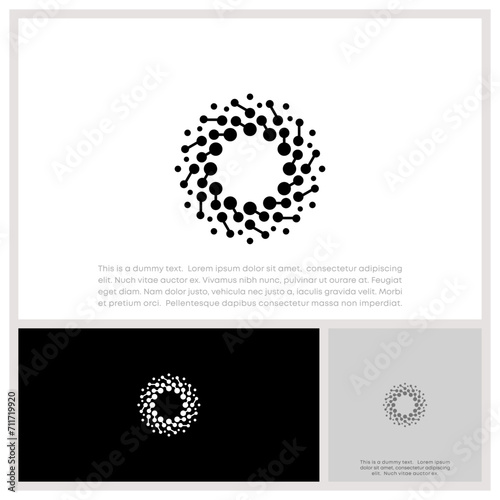 	
Innovative high tech logo template. Smart computer. machine learning. Technology Logo.	
