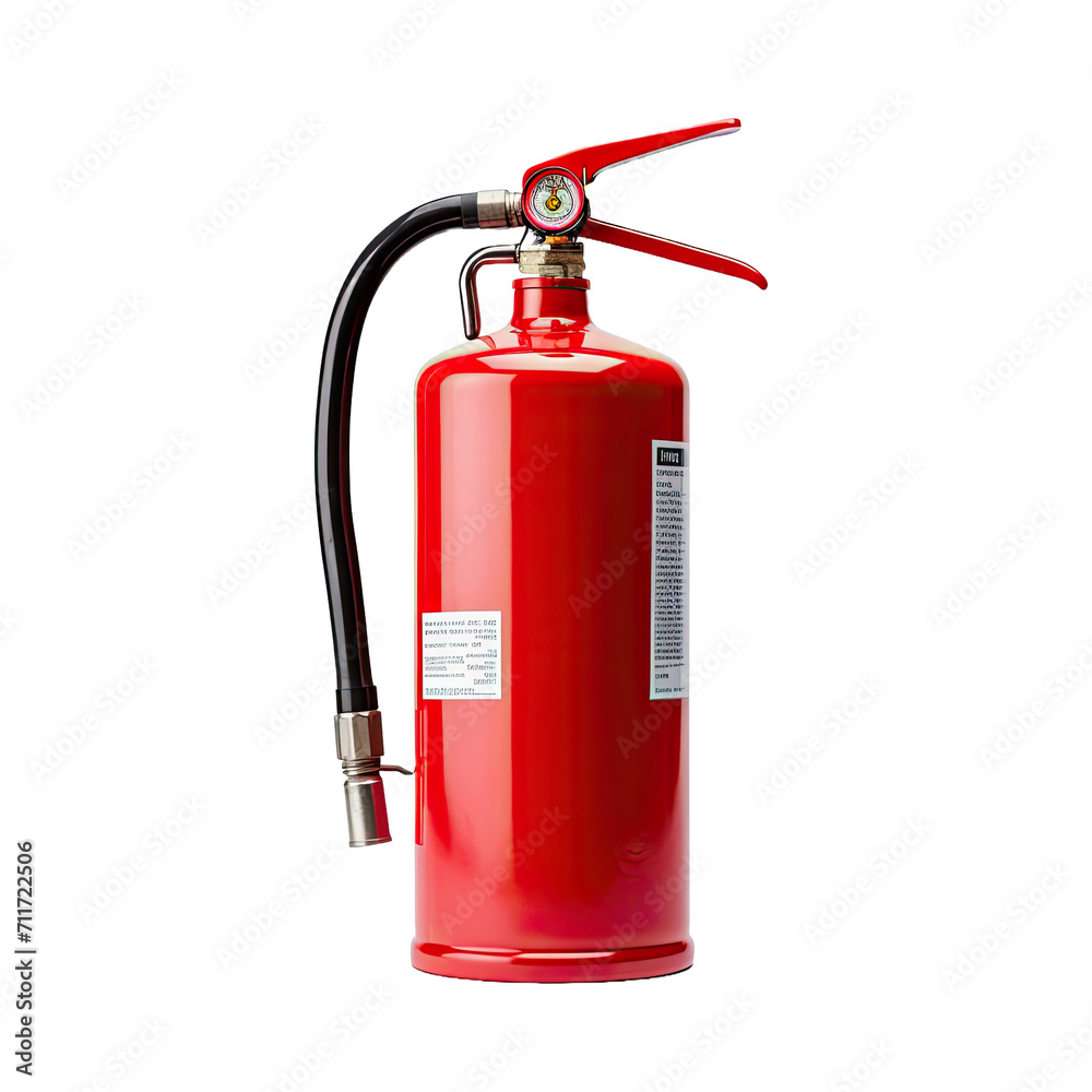 Fire extinguisher isolated on white or transparent background Fire extinguisher isolated on white or transparent background