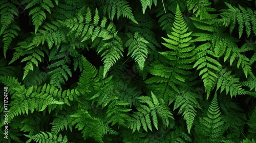 Verdant Serenity  A Lush Green Foliage Background  fern leaves  leaf