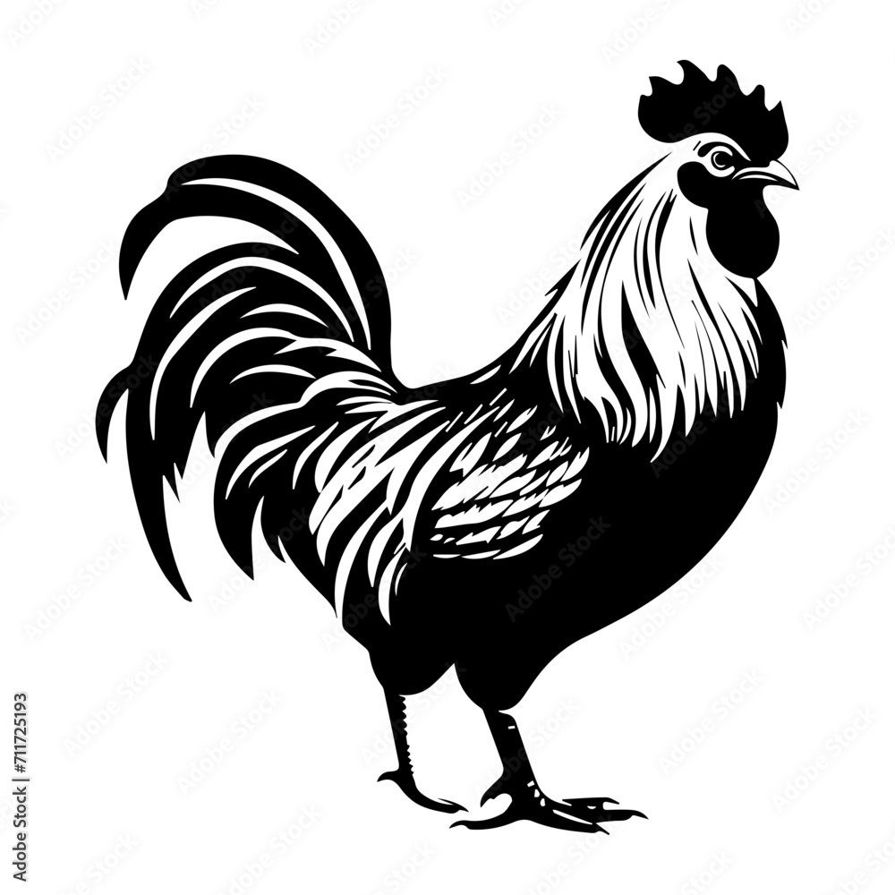 bantam chicken black silhouette logo svg vector, hen icon illustration. bantam chicken black silhouette logo svg vector, hen icon illustration.