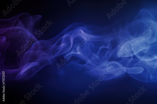 Empty dark background with periwinkle smoke © Michael