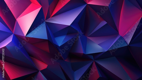 Abstract Vibrant Polygonal Background 