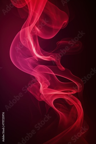 Empty dark background with ruby smoke