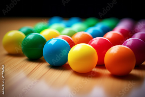 Abstract background with colorful balls.