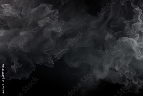 Empty dark background with slate smoke