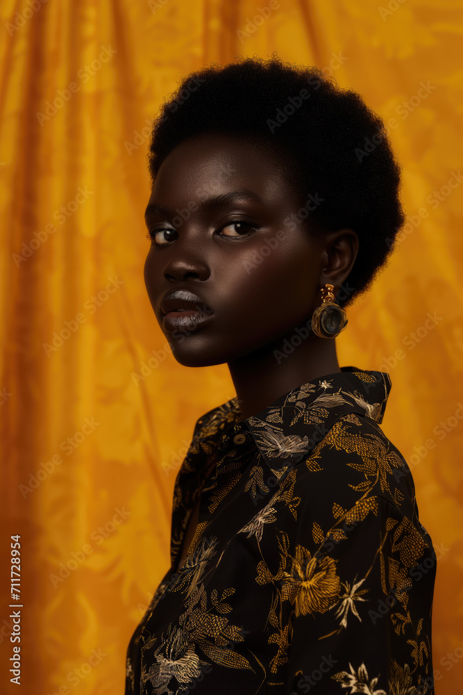 Fashion magazine shot of african model Fashion magazine shot of african model