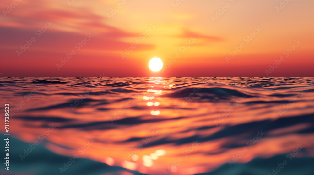 Stunning Ocean Sunset with Vibrant Colors
