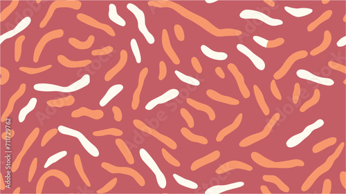 Thermometer equipment showing hot or cold weather. Vector image for use in website design. Vector seamless pattern with eclairs. Fresh sausages food pattern background.