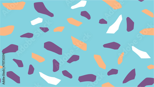 Concept wallpaper and wrapping paper. Vector illustration. Vector Placer from the circles. Sailboat flat icon seamless pattern background.