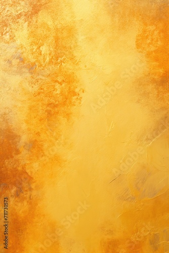 Gold flat clear gradient background with grainy rough matte noise plaster texture © Michael