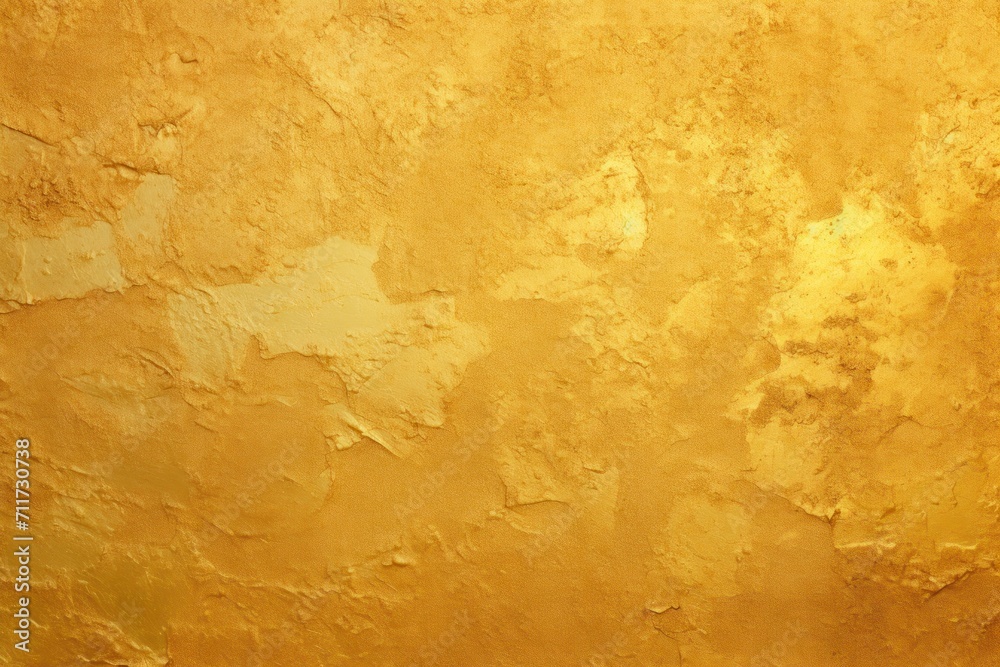 Gold flat clear gradient background with grainy rough matte noise plaster texture