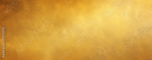 Gold flat clear gradient background with grainy rough matte noise plaster texture © Michael