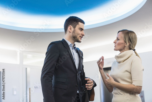 business people meeting in the aile