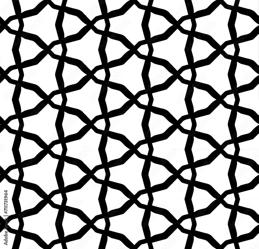 Naklejka premium Black seamless abstract pattern. Overlay for background and backdrop. Ornamental design. PNG graphic illustration with transparent background.