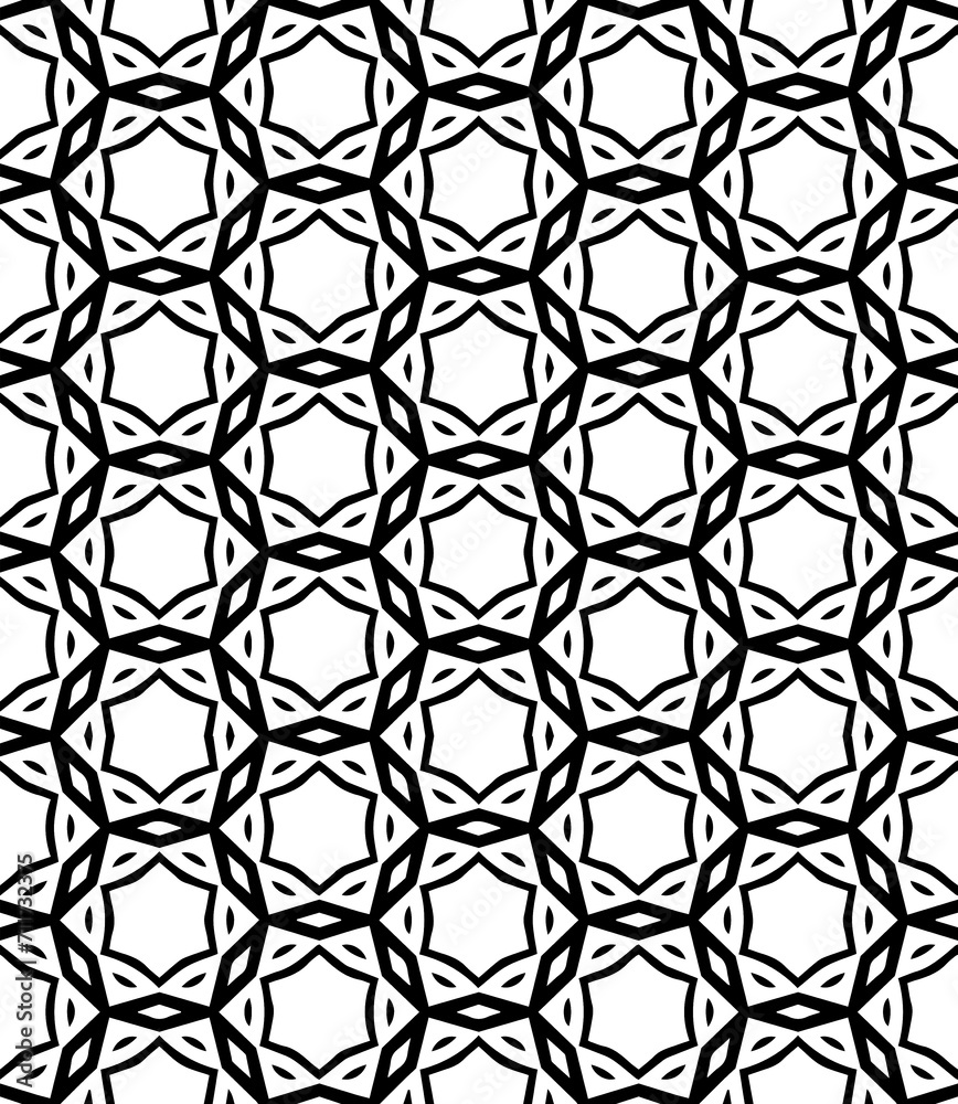 Fototapeta premium Black seamless abstract pattern. Overlay for background and backdrop. Ornamental design. PNG graphic illustration with transparent background.
