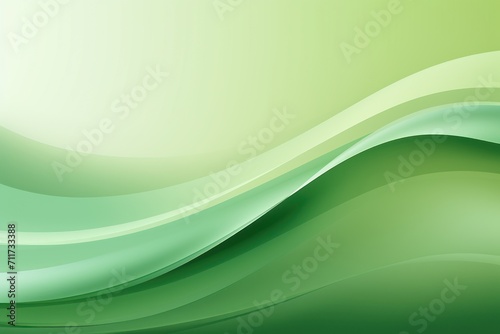 Graphic design background with modern soft curvy waves background design with light green  dim green  and dark green color
