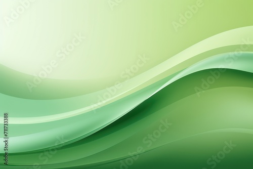 Graphic design background with modern soft curvy waves background design with light green, dim green, and dark green color