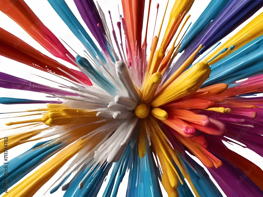 colorful background splash explosion neon ai generated image colorful background splash explosion neon ai generated image