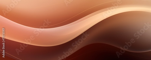 Graphic design background with modern soft curvy waves background design with light brown, dim brown, and dark brown color