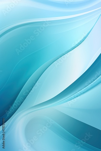 Graphic design background with modern soft curvy waves background design with light cyan  dim cyan  and dark cyan color