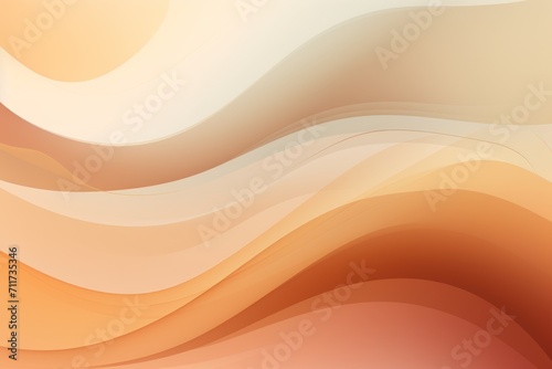 Graphic design background with modern soft curvy waves background design with light beige, dim beige, and dark beige color