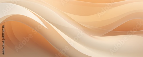 Graphic design background with modern soft curvy waves background design with light beige, dim beige, and dark beige color