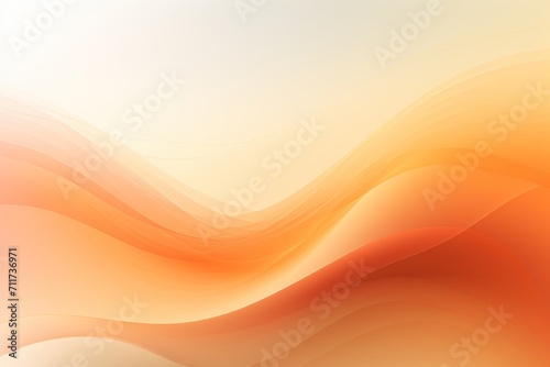 Graphic design background with modern soft curvy waves background design with light orange, dim orange, and dark orange color © Michael
