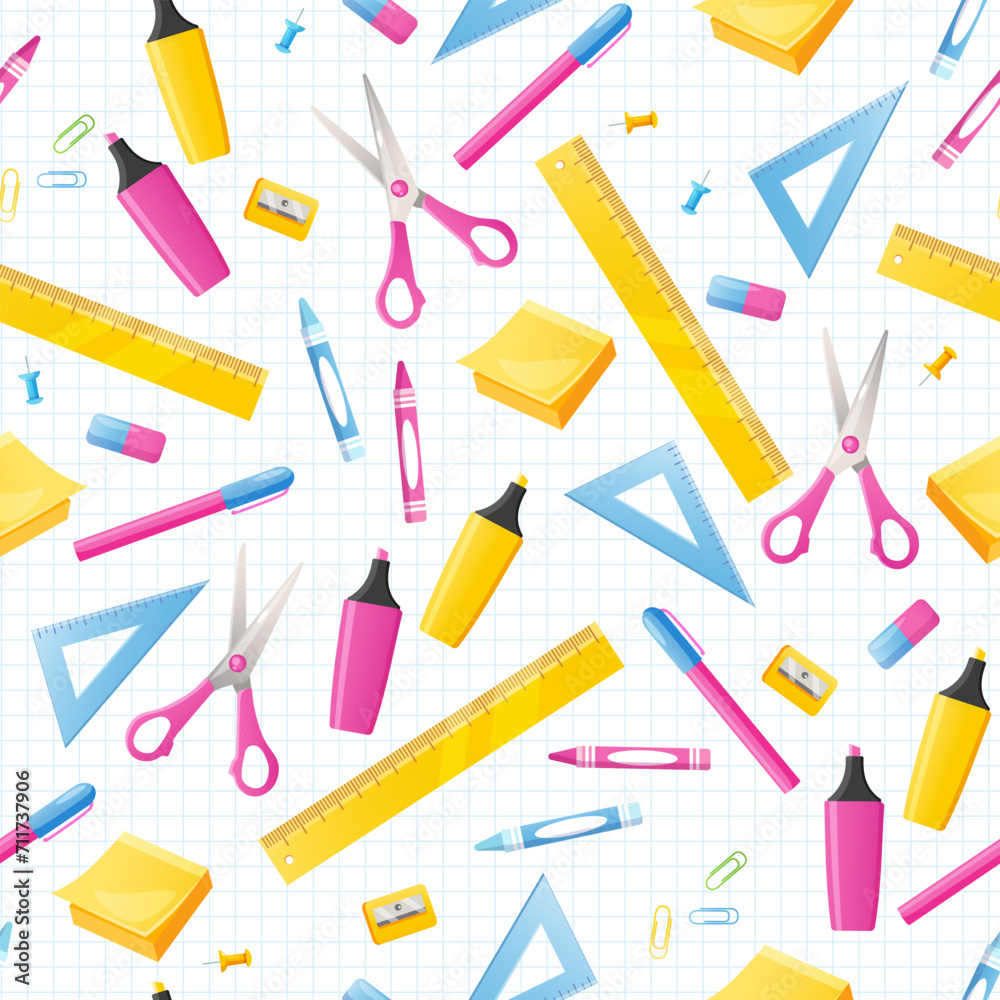 Back to school vector seamless pattern
Back to school vector seamless pattern