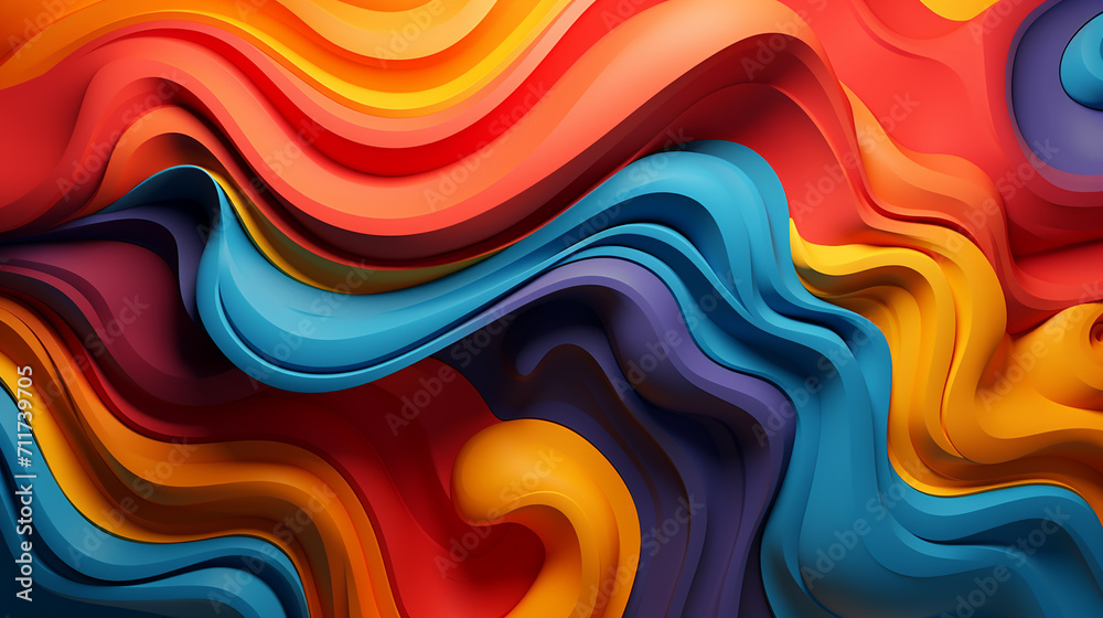 Colorful abstract art motion, rendered in high-resolution 4k format. wallpaper or backdrop concept.