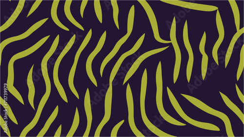 Unique animal print. Vector illustration. Texture with wavy  curves lines. Bright abstract background. Wavy abstract pattern. Vector zebra texture pattern for kids. Print. Distorted. Seamless.