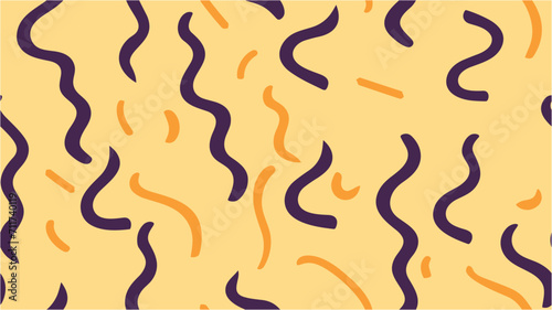 Hand drawn vector illustration. Design for poster, banner, card. Delicate seamless memphis pattern. Fluid colors shapes. Vector. Abstract geometric pattern. Vector background.